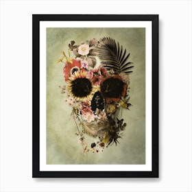 Garden Skull Art Print