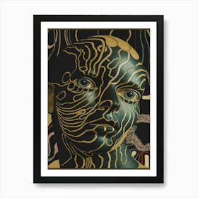 Face Of Gold Art Print