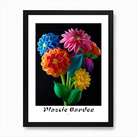 Bright Inflatable Flowers Poster Dahlia 1 Art Print