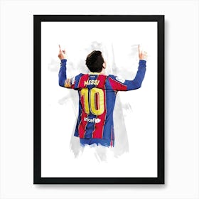 Lionel Messi Legend Art Print