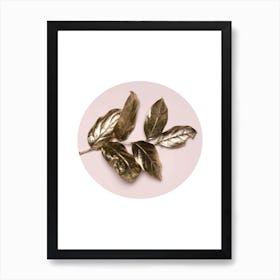 Rose Gold Leaf Art Print