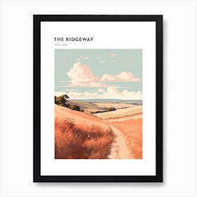The Ridgeway England 2 Hiking Trail Landscape Poster Art Print