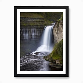 High Force Waterfall, United Kingdom Realistic Photograph (1) Art Print