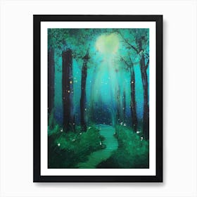 Enchanted forest Art Print