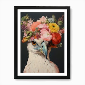 Bird With A Flower Crown Osprey 2 Art Print