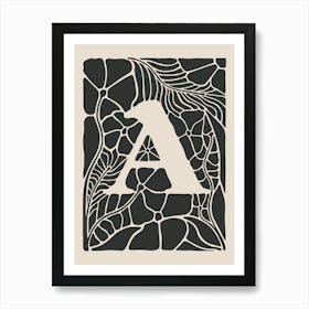 Botanical Letter A No 0741 Art Print