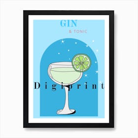 Gin And Tonic Art Print