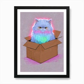 Cat In A Box 8 Art Print