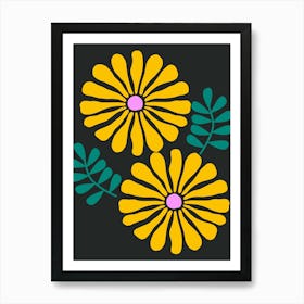 Two Yellow Flowers Art Print