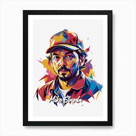 Mike Sinoda, Linkin Park 05 Portrait Music Icon Style WPAP Pop Art Poster