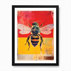 Bee Collage Inspired 3 Art Print