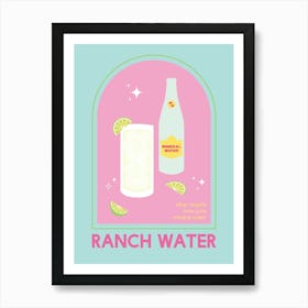 Ranch Water Cocktail Art Print