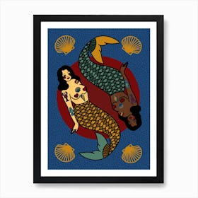 A Mermaids World Art Print