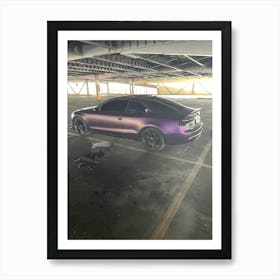 Purple Audi Rs5 2 Art Print