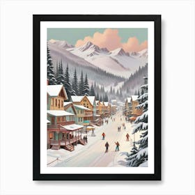 Retro Apres Ski Vintage Artwork (8) Art Print