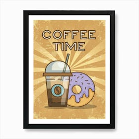 Coffee Time - coffee poster, kitchen wall art 5 Art Print