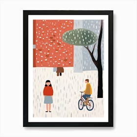 Tokyo Scene, Tiny People And Illustration 1 Art Print