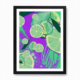 Lime Pattern Art Print