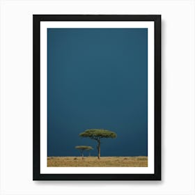Acacia Tree Before the Storm in Masai Mara Kenya Art Print Art Print