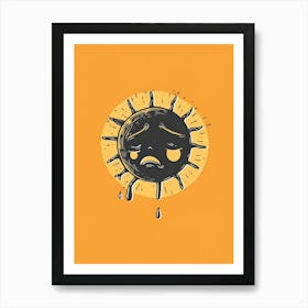 Sad Sun Art Print