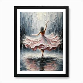 Dancer In The Rain Art Print