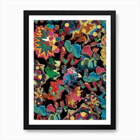 Colorful Swirl Pattern Art Print