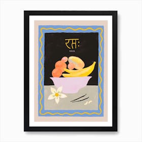 Rasa The Taste Black & Beige Art Print