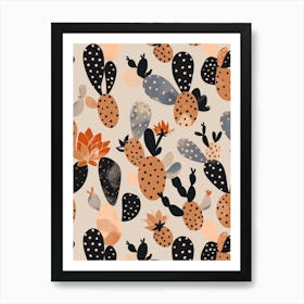 Cactus Pattern 2 Art Print