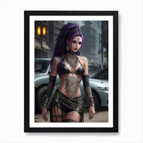 Futuristic Punk Post Apocalyptic 8e Art Print