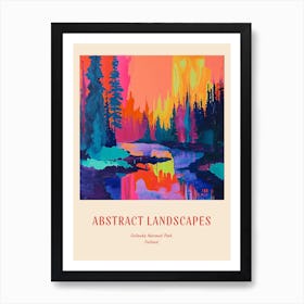 Colourful Abstract Oulanka National Park Finland 2 Poster Art Print