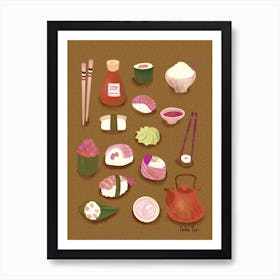 Sushi Love 2 Art Print