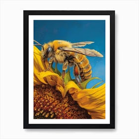 Cuckoo Bee Storybook Illustration 9 Art Print