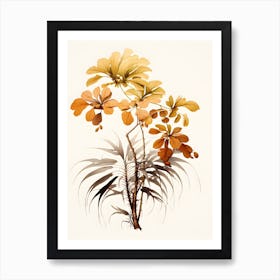 Asian Flower Art Print