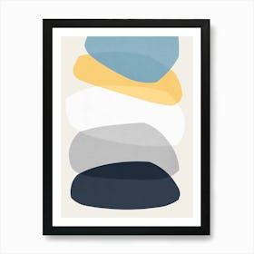 Colorful abstract shapes 44 Art Print