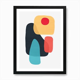 Colorful abstract shapes 15 Art Print