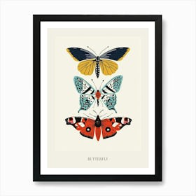 Colourful Insect Illustration Butterfly 12 Poster Art Print