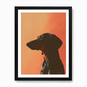 Dachshund.Generated AI. Art Print 1 Póster