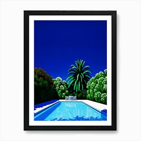 Hiroshi Nagai - Landscape, Swimming Pool Art Print