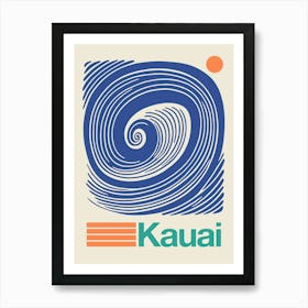 Surf Kauai Art Print