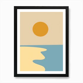 Sunset At The Beach 30 Art Print