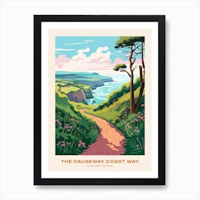 The Causeway Coast Way Northern Ireland 2 Hike Poster Art Print