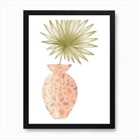 Watercolor Plant In A Vase Art Print