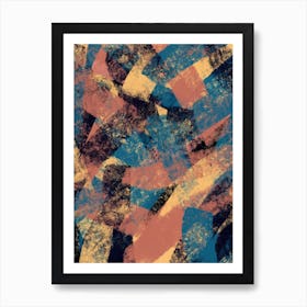 Abstract Painting Blue Art Print