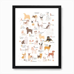 Abc Dogs Art Print