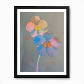 Iridescent Flower Forget Me Not 1 Art Print