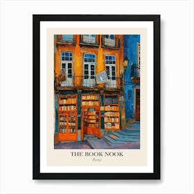 Porto Book Nook Bookshop 4 Poster Art Print