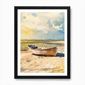 Boat On The Beach 1 Art Print