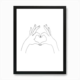 Line Art I Love It Art Print