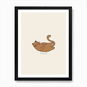 Neutral Meow Cat Art Print