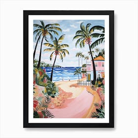 Palm Beach, Australia, Matisse And Rousseau Style 3 Art Print